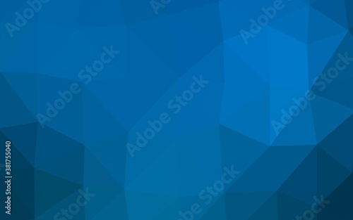 Light BLUE vector abstract polygonal texture. Colorful abstract illustration with gradient. Textured pattern for background.