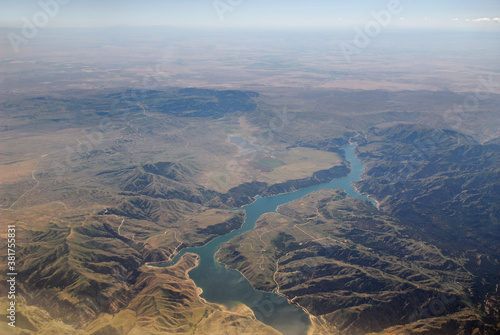 Anderson Ranch reservoir with Danskin Mountains and Mount Bennett Hills photo
