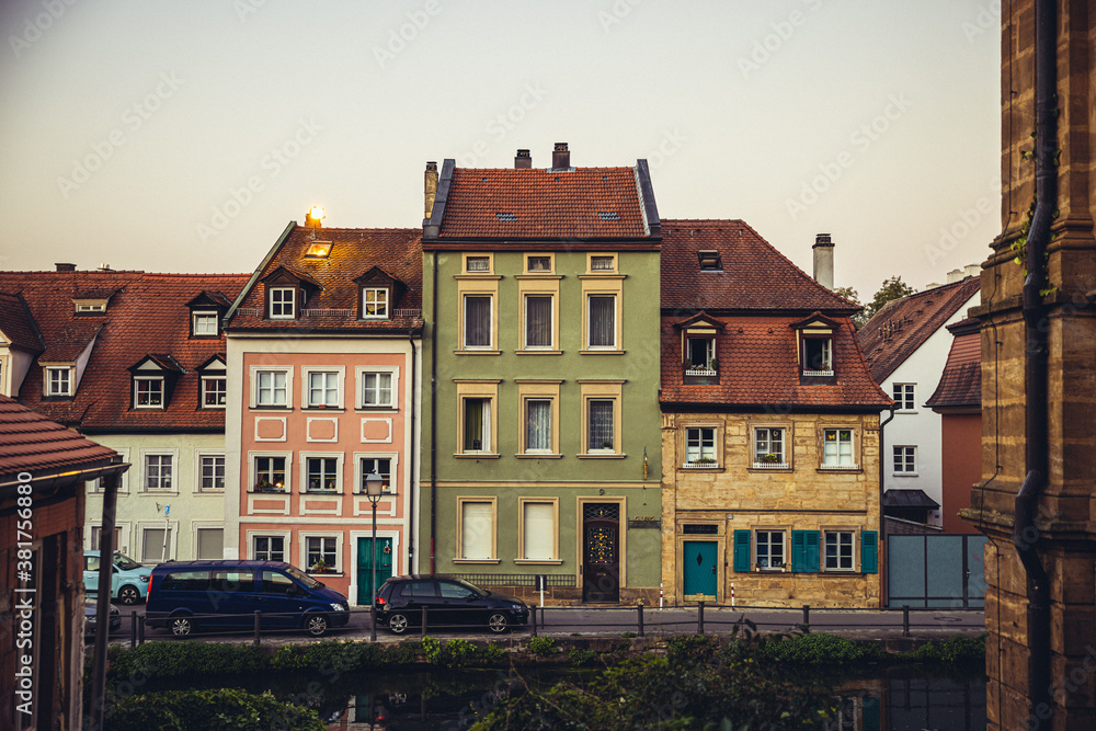 Fototapeta premium Bunte Häuser in Bamberg