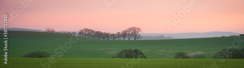 Peacefulness of rural landscape in Perth and Kinross, Scotland. Landscape that calms soul