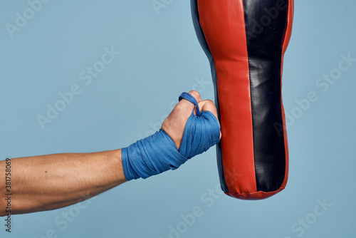 Punching bag punch training boxing exercise bandages © SHOTPRIME STUDIO