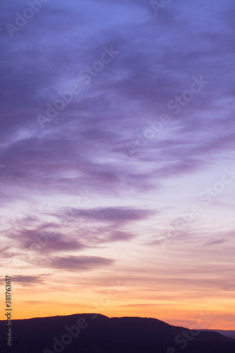 sky with colorful clouds in the sunset. © Fred