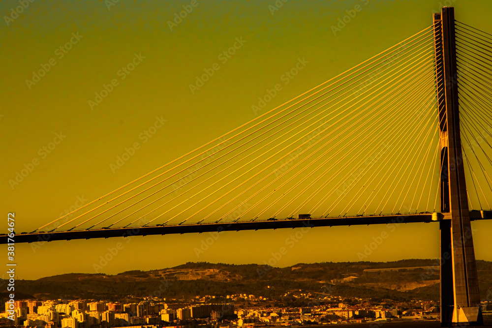 Fototapeta premium Vasco da Gama bridge in Lisbon
