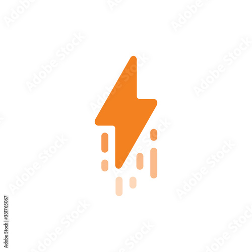 Fast charging logo design vector