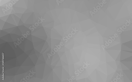 Light Silver, Gray vector low poly cover. Glitter abstract illustration with an elegant design. Completely new design for your business.