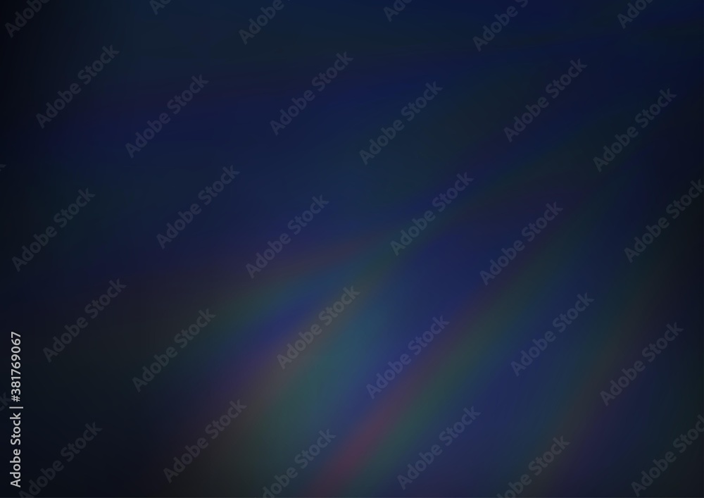 Fototapeta premium Dark BLUE vector abstract template. A completely new color illustration in a bokeh style. The background for your creative designs.