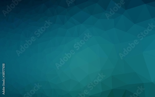 Light BLUE vector polygon abstract background. An elegant bright illustration with gradient. Triangular pattern for your business design.