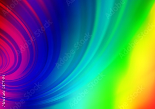 Light Multicolor, Rainbow vector blurred bright template. Shining colorful illustration in a Brand new style. The template for backgrounds of cell phones.