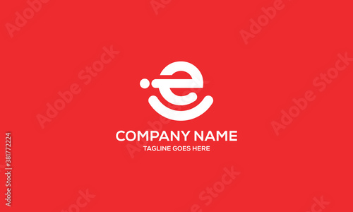 Letter E With Smile Vector Logo Design Inspiration