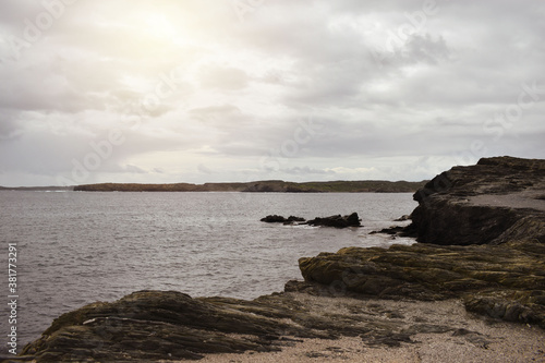 A cloudy day at the beach