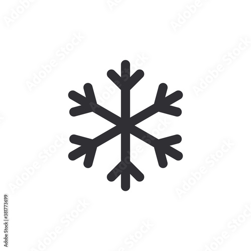 Snowflake icon. Winter sign. Christmas and winter theme. Vector illustration. Snow icon. Weather symbol. Precipitation sign. Cold sign. Frost symbol. Cold sign. Frosts 