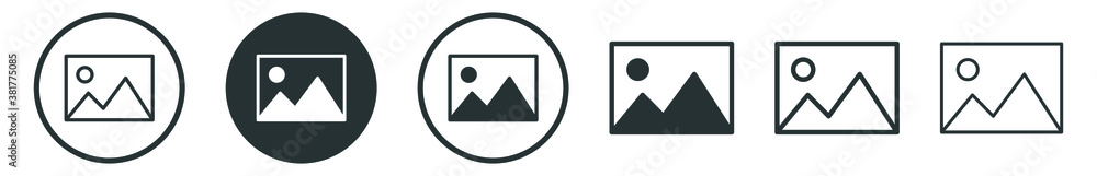 gallery icon vector, silhouette of an image, Photo album icon in filled, thin line, outline and stroke style gallery icon vector, silhouette of an image, Photo album icon in filled, thin line, outline and stroke style