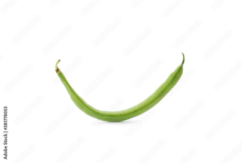 Delicious fresh green bean isolated on white Delicious fresh green bean isolated on white