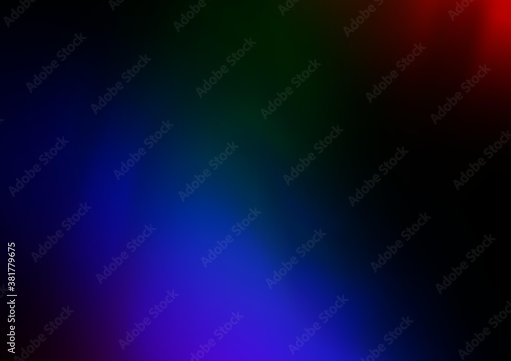 Dark Multicolor, Rainbow vector modern bokeh pattern. Colorful illustration in abstract style with gradient. The background for your creative designs.
