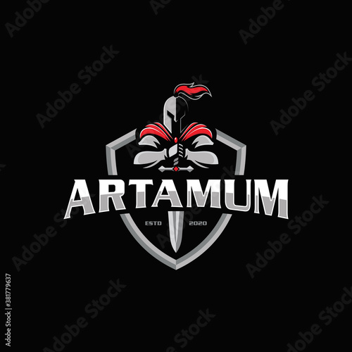 Premium Spartan Logo Design Vector