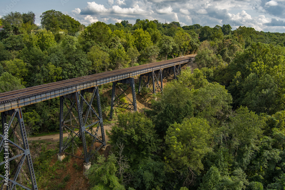 railway bridge over the river