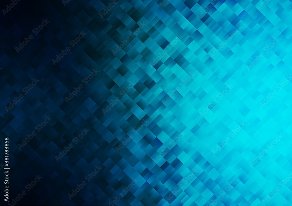 Fototapeta premium Dark Multicolor, Rainbow vector pattern in square style. Glitter abstract illustration with rectangular shapes. Best design for your ad, poster, banner.