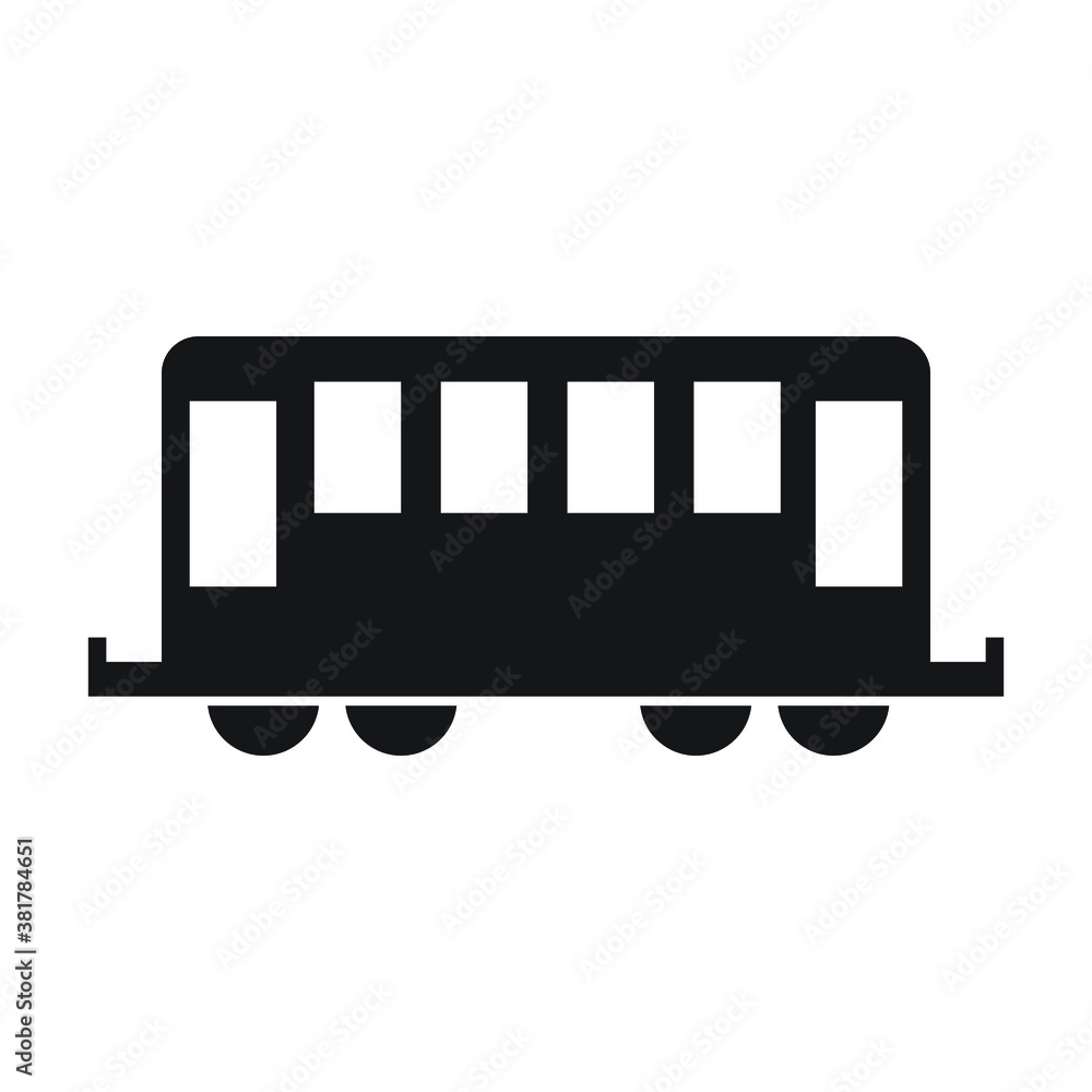 Train icon design isolated on white background Train icon design isolated on white background