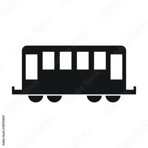 Train icon design isolated on white background