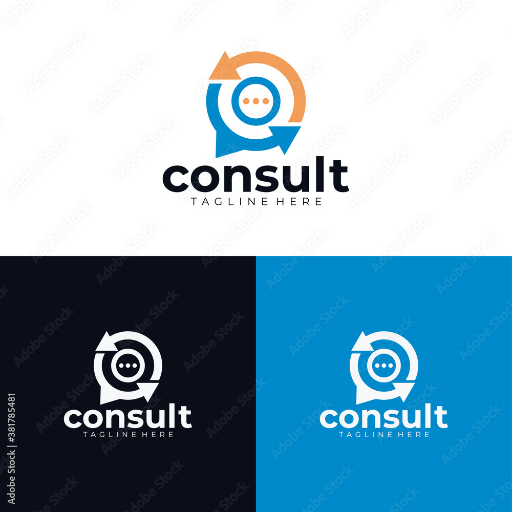 consulting logo icon vector isolated
