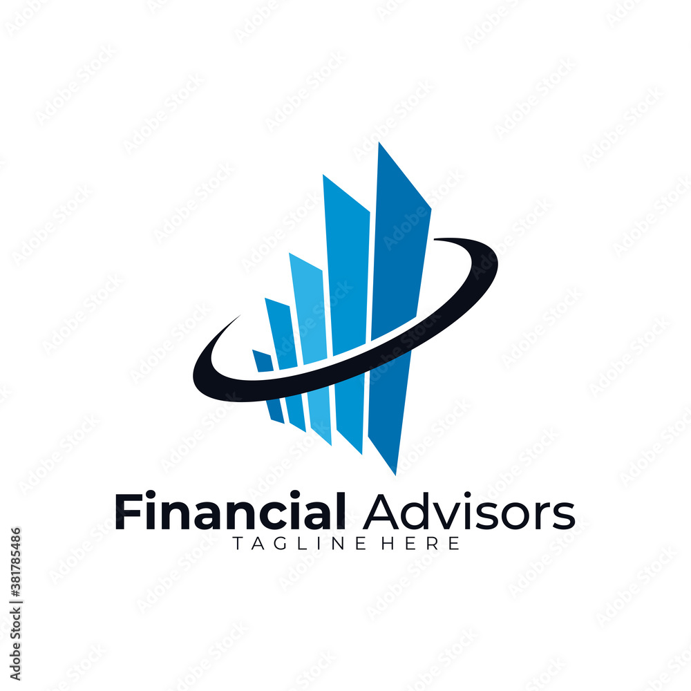 finance logo icon vector isolated