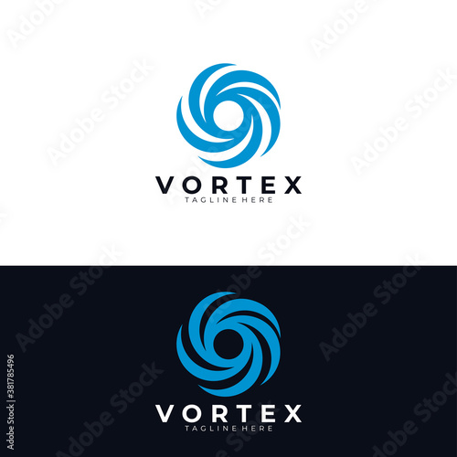 vortex logo icon vector isolated
