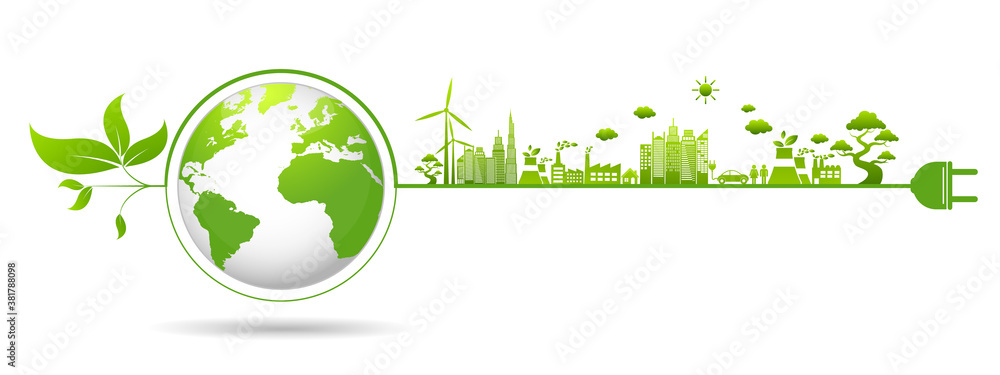 Ecology concept and Environmental ,Banner design elements for sustainable energy development, Vector illustration Ecology concept and Environmental ,Banner design elements for sustainable energy development, Vector illustration