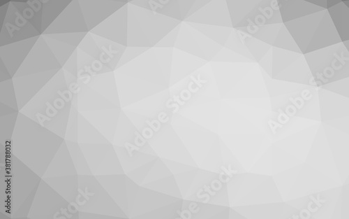 Fototapeta Naklejka Na Ścianę i Meble -  Light Silver, Gray vector low poly texture. Shining colored illustration in a Brand new style. Completely new design for your business.