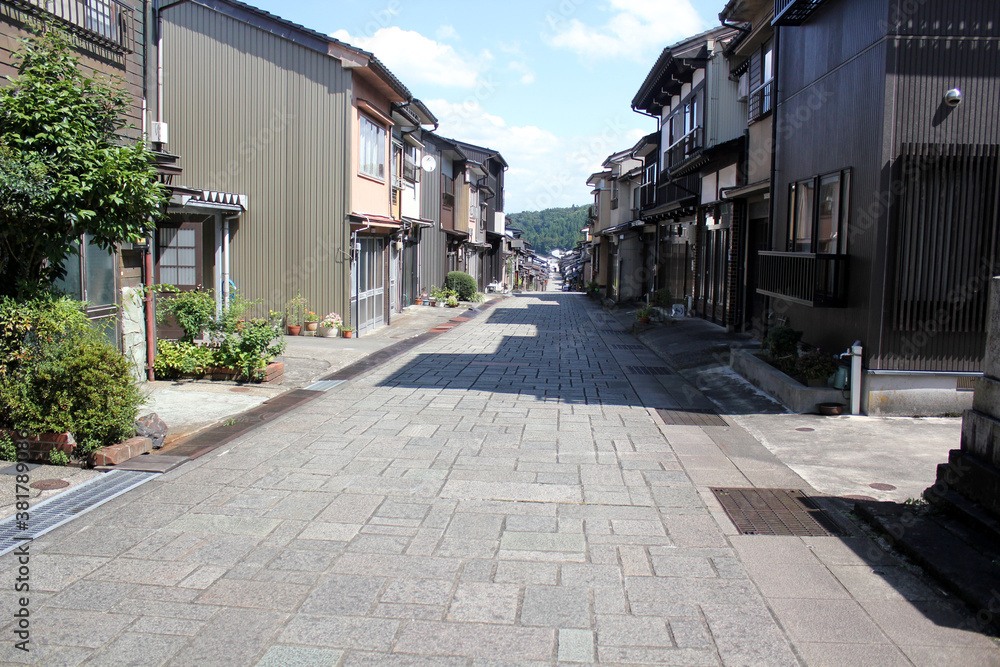 日本の田舎の街並み