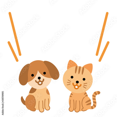 大声で語りかけてくる犬と猫　タイトル