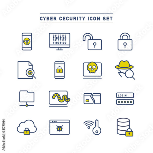 CYBER SECURITY ICON SET