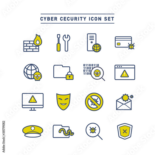 CYBER SECURITY ICON SET