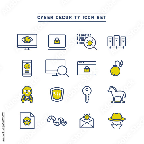 CYBER SECURITY ICON SET