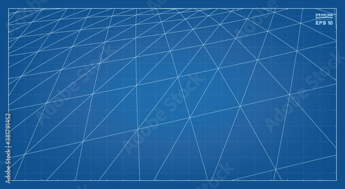 Abstract 3D wireframe pattern of surrounding contour pattern. Vector 3D illustration.