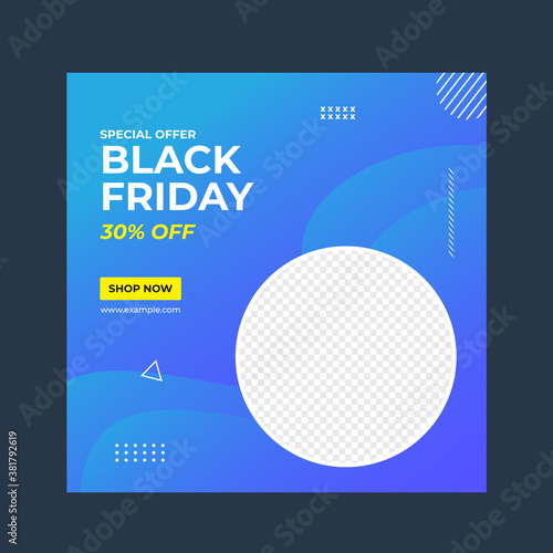 Black Friday social media post template