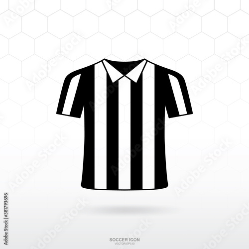 Referee shirt icon. Soccer football sport sign and symbol for template design. Vector.