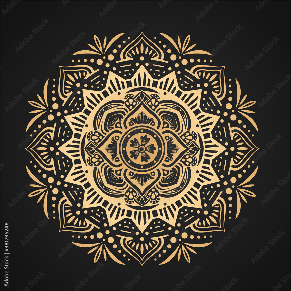 Naklejka premium Luxury mandala background