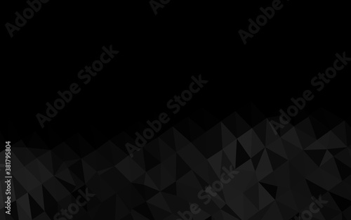 Dark Silver  Gray vector abstract mosaic background. An elegant bright illustration with gradient. Template for your brand book.