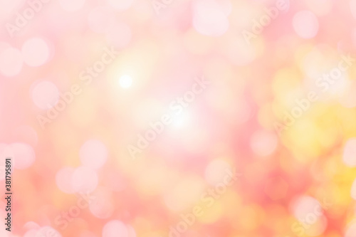 Blurred christmas tree lights on background.design effect focus happy holiday party glow texture white wall paper bokeh sun sunny star shiny soft plain warm flare blur night light red xmas new year.