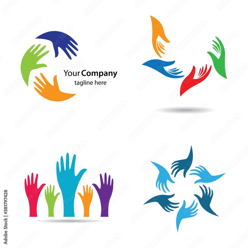 Obraz premium Hand logo images