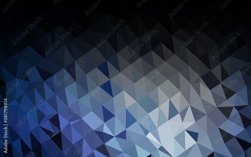 Dark BLUE vector polygonal pattern. Creative illustration in halftone style with gradient. Polygonal design for your web site. Dark BLUE vector polygonal pattern. Creative illustration in halftone style with gradient. Polygonal design for your web site.