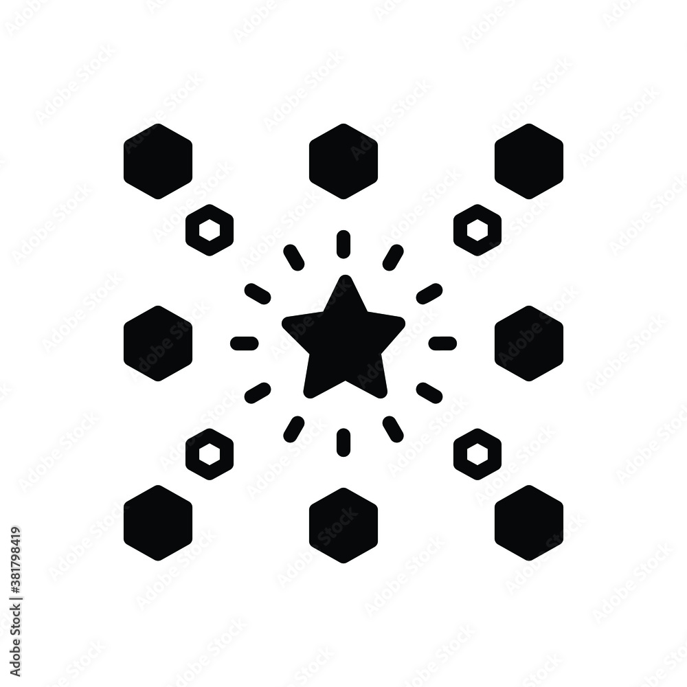 Black solid icon for different Black solid icon for different