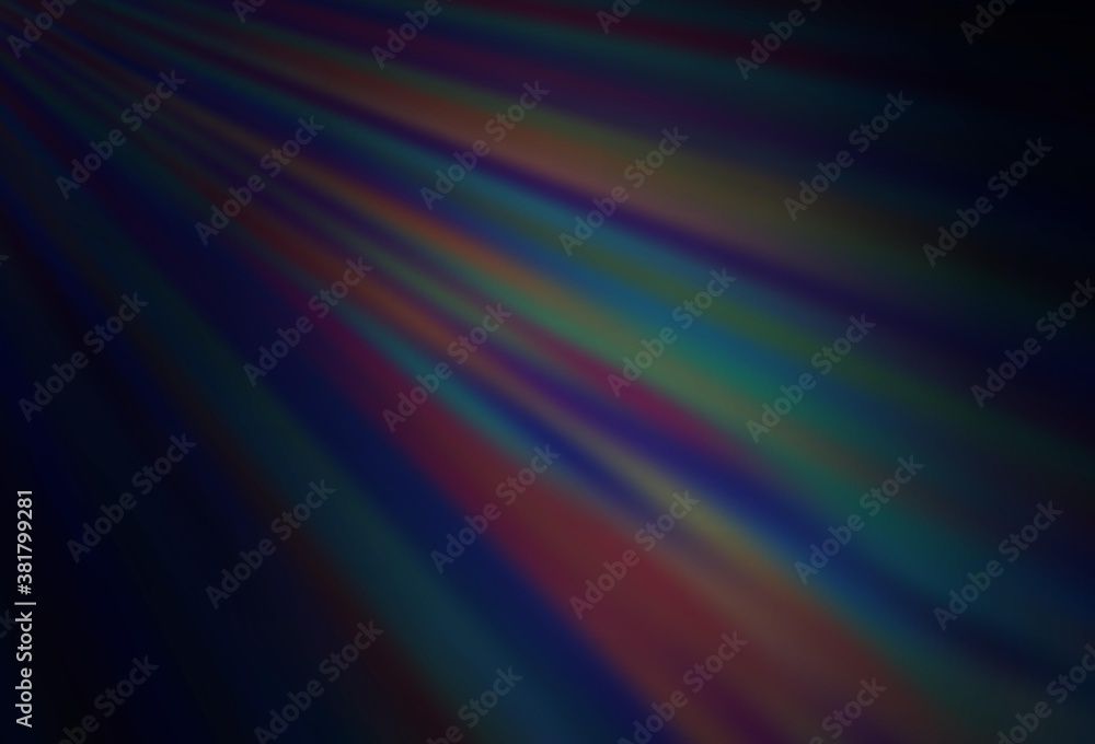 Dark BLUE vector backdrop with long lines.