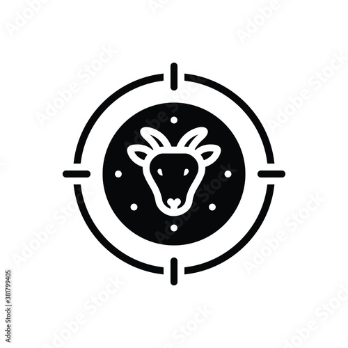Black solid  icon for hunter