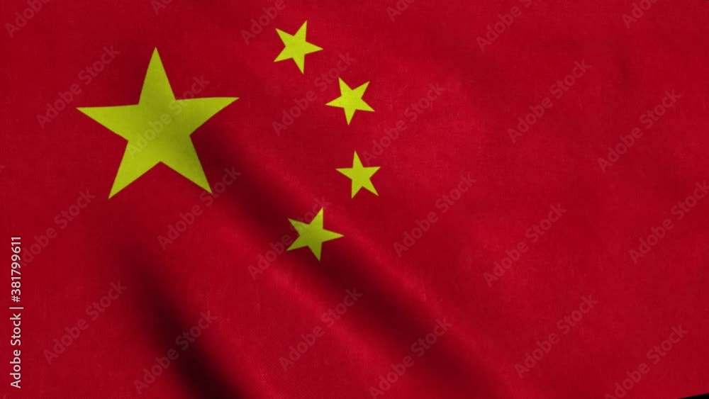 China flag waving - Chinese China flag waving - Chinese
