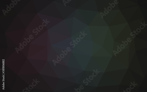 Dark Black vector abstract mosaic background. A completely new color illustration in a vague style. New texture for your design.