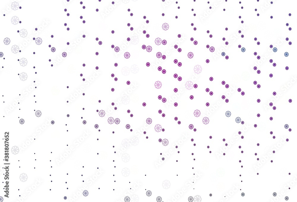 Light Purple, Pink vector background with xmas snowflakes. Light Purple, Pink vector background with xmas snowflakes.