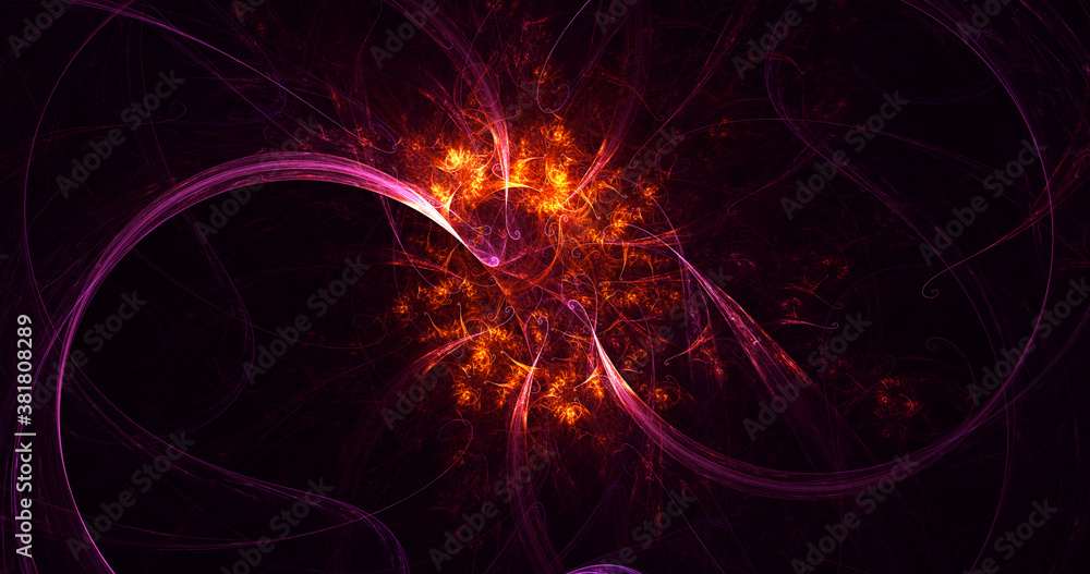 3D rendering abstract multicolor fractal light background 3D rendering abstract multicolor fractal light background