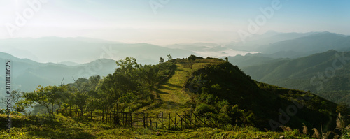 Εκτύπωση καμβά panorama of beautiful countryside