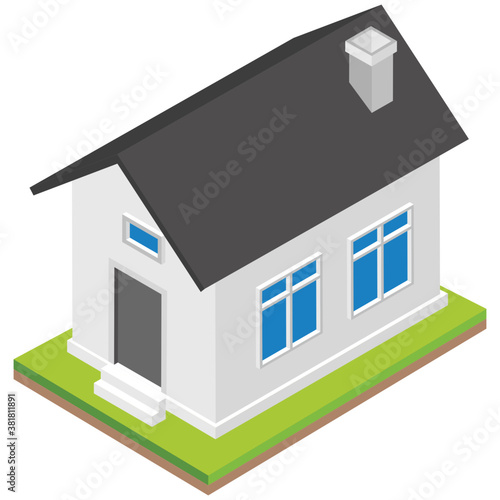 
A residential house, family villa
